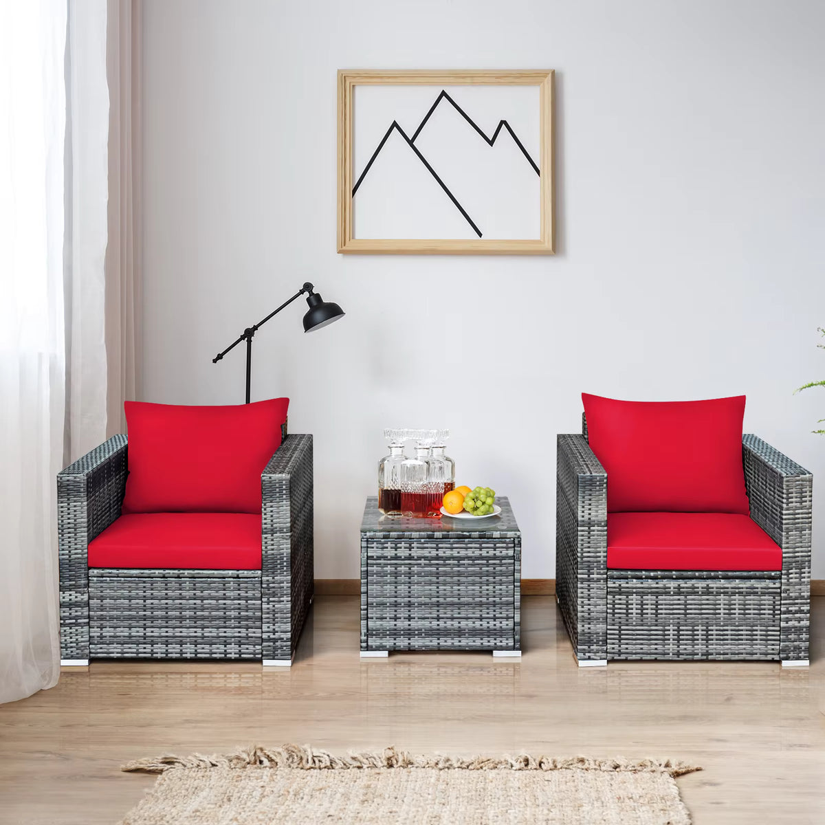 Decor Base Red Outdoor Patio Furniture